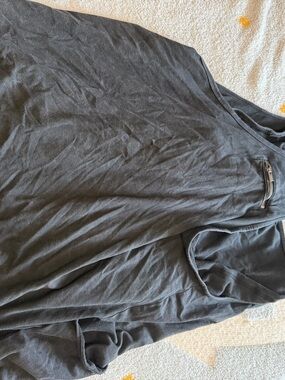 Free People Black Mini Dress with Front Zipper Detail